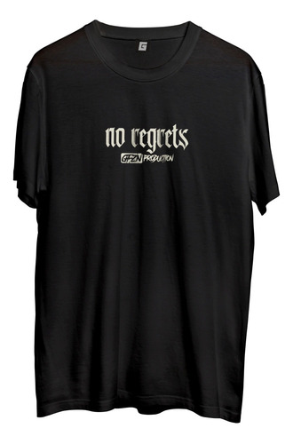 Remera No Regrets Japanese Art Alternative Grafizona®