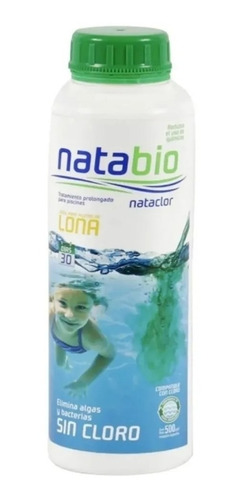 Natabio Alguicida Liquido Para Pileta Lona 500cc Nataclor 