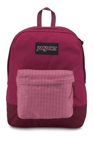 Mochila Jansport Red Combo Black Label Original Armonyshop