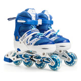 Patines Lineales Azules Talla S Ajustables De 29 A 33