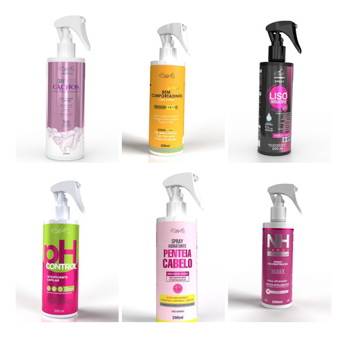 Protetor Térmico Bel Kit  Spray 12 Unidades Variados