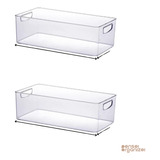 Kit 2 Organizador Diamond 40x21x13cm Cristal 903 Paramount