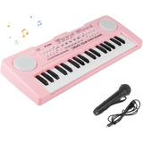 M Sanmersen Teclado Piano Para Niños 37 Teclas Piano Musi...