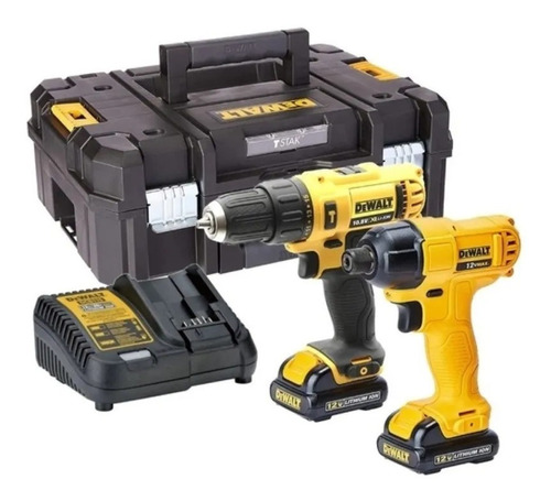 Combo Parafusadeira + Chave Impacto 12v Dck202c2t-br Dewalt