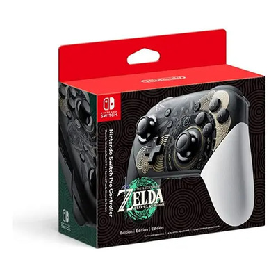 Controle Joystick Sem Fio Nintendo Switch Pro Zelda Tears Of The Kingdom Black