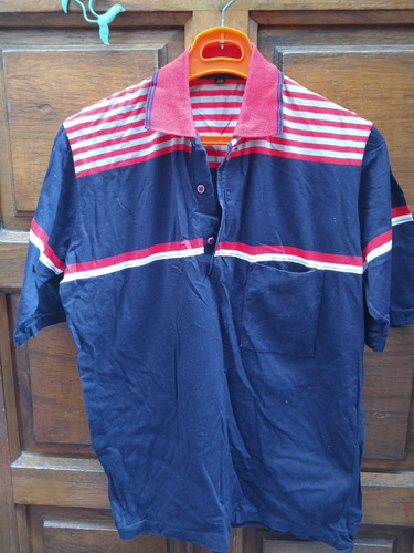 Remera Chomba Azul Y Roja Retro Vintage