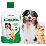 Shampoo E Condicionador Dermatite Clorexidina Cães E Gatos  