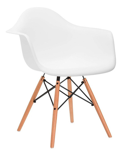 Silla Eames Butaca Blanca Daw Muebles Metinca