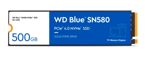 Disco Solido Ssd 500 Gb Nvme M2 Western Digital Blue Sn580