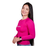 Camiseta Rosa Com Protreção Solar Piscina Trilha Cavalgada