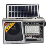 Radio Portatil Solar Linterna 8 Bandas Hifi Sd Usb Bluetooth