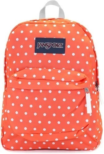 Mochila Jansport Naranja Fluo Con Lunares Orig Armonyshop