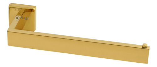 Suporte Porta Toalha Rosto Banheiro Lavabo Inox Dourado Gold