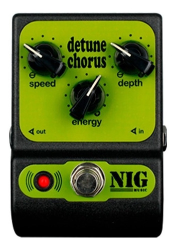 Pedal Guitarra E Baixo Nig Detune Chorus Pch Analógico 