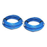 2 Cables De Red Lan Utp Cat 6 P Interior De 5 Mts Color Azul