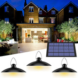 Lámpara Solar Recargable Con 3 Cabezales Ajustables 60 Led