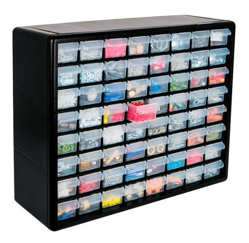 Caja Organizador 64 Compartimientos 50 Cm - Truper 10895