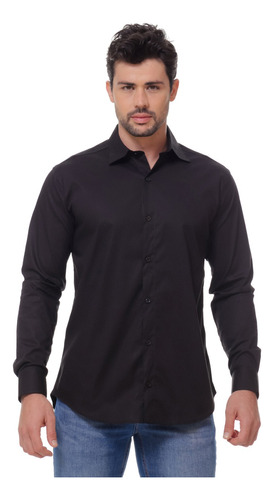 Camisa Social Masculina Slim Fit Luxo Varios Modelos