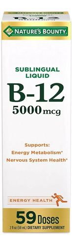 Vitamina B12 Liquida Sublingual 5000 Mcg 59 Ml