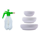 Kit Vaso De Plantas Artificial Pequenos Decoração+borrifador