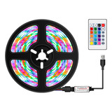 Tira De Luces Led Rgb 3m Usb Con Control Remoto Ir 16 Colore