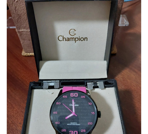 Relógio Rosa Champion Ch30206 De Aço Inoxidável