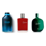 Natura Kit 3 Perfumes Masculinos Kaiak Homem Humor