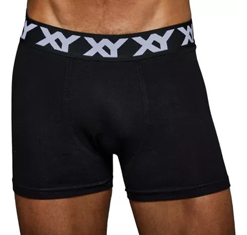 Boxer Xy Liso 1387 Algodon Lycra X Unidad Color A Eleccion 