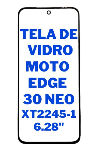 Tela Vidro Frontal S Touch Display Moto Edge 30 Neo Xt2245-1