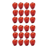 24 Manzanas Artificiales, Deliciosas Frutas Rojas, Para La C