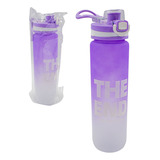 Garrafa Água Squeeze Degradê Academia Escola Esporte 800ml Cor Roxo