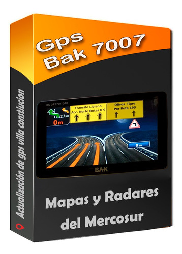 Actualización De Gps Bak 7007 Dbt Mapas Del Mercosur