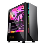 Gabinete Chasis De Computador Gamer Rgb Atx+ 1ventilador Led