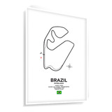 Quadro Com Moldura Fórmula 1 F1 Pista Circuito Interlagos