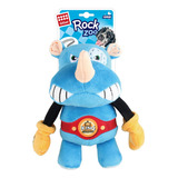 Juguete Para Perros Gigwi Rock Zoo Rhino Color Azul