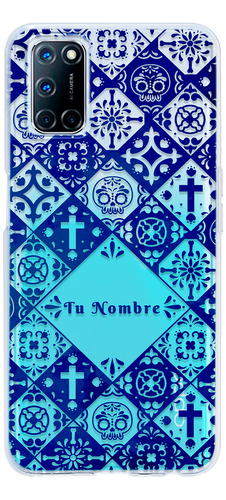 Funda Para Oppo  Para Mujer Talavera Calaveras Con Nombre