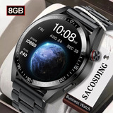 Reloj Inteligente Amoled Music De 8 G Para Hombres Llamada B