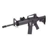 Kit Rifle Hellboy M4 Co2 4.5mm + Mini Mira Xchws P