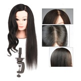 Cabeza De Maniquí Para Capacitación De 80 % Cabello Negro