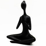 Figura Yoga Negra 25,8 Cm Afj