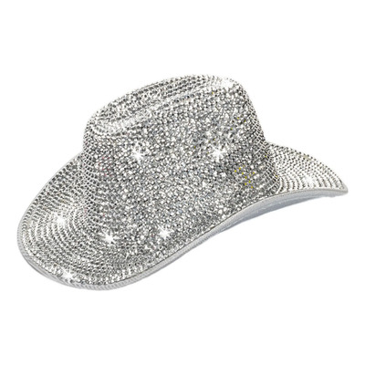 Sombrero Vaquero Estilo Western Con Diamantes De Imitación P | Meses sin interés