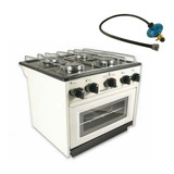 Anafe Cocina Con Horno 4 Hornallas + Regulador C/manguera