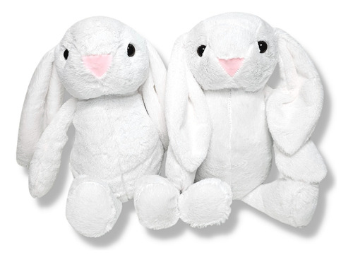 Set De 2 Conejos De Peluche Para Bebés Y Niños