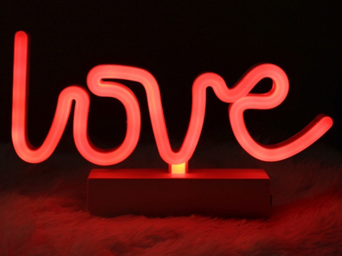 Abajur Love Luz Led Neon Decoração Luzes Enfeite Letreiro