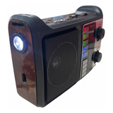 Radio Fm Usb Player Sd Linterna De Emergencia Recargable