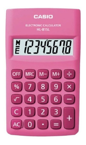 Calculadora  Casio Hl-815l 8 Digitos Rosa