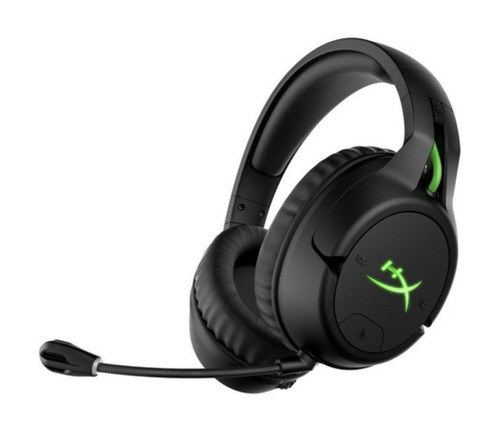 Audífonos Hyperx Cloudx Flight Wireless Gaming Console Xbox Color Black Color De La Luz Verde