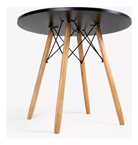  Mesa De Jantar Eames 70cm Minimalista Para Sala Reforçada