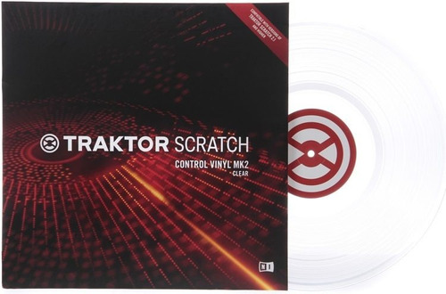 Traktor Scratch Control Vinyl Mk2 Native Instruments Pieza Color Clear