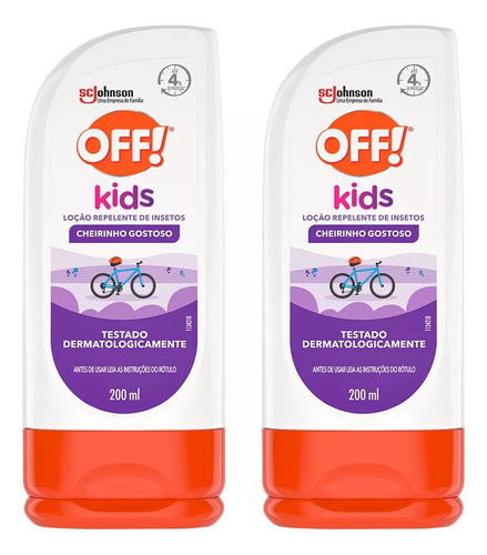 Kit Repelente Off Kids Johnson 200ml 2 Unidades